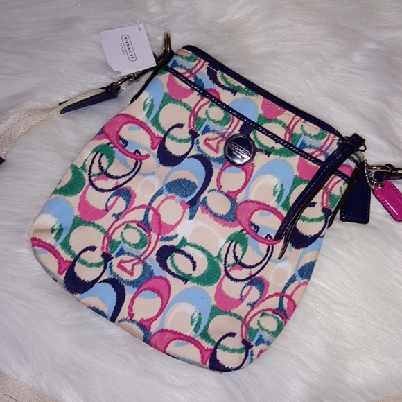 Last 1 NWT Authentic Multi Color Coach Crossbody - Picture 3 of 6